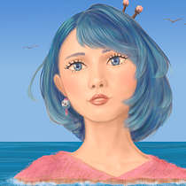 My project for course: Digital Fantasy Portraits with Photoshop. Traditional illustration, Drawing, Digital Illustration, Portrait Drawing, Digital Drawing, and Digital Painting project by tokodayo - 12.07.2022