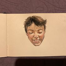 Mi proyecto del curso: Cuaderno de retratos en acuarela. Painting, Watercolor Painting, Portrait Drawing, and Sketchbook project by Natalia Carrizo Mora - 12.10.2022