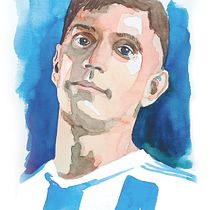 Mi proyecto del curso: Retrato artístico en acuarela. Fine Arts, Painting, Watercolor Painting, and Portrait Drawing project by heredia_pablo - 12.13.2022