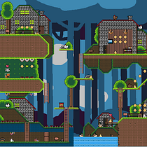 Mi proyecto del curso: Creación de escenarios pixel art para videojuegos - Fireraptor. Un progetto di Animazione 2D, Videogiochi, Pixel art, Progettazione di videogiochi, Sviluppo di videogiochi e Animazione 3D di facundo_weigandt - 13.12.2022
