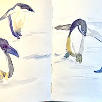 My project for course: Creative Watercolor Sketching for Beginners. Traditional illustration, Sketching, Creativit, Drawing, Watercolor Painting, and Sketchbook project by elisabethabelglass - 12.11.2022