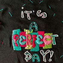 My project for course: Embroidered Hand Lettering: Create Wearable Art. T, pograph, Embroider, DIY, H, Lettering, and Textile Design project by Erica Giantin - 12.13.2022