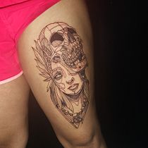 Meu projeto do curso: Técnicas de tatuagem: sombreamento com pepper shading. Ilustração tradicional, e Desenho de tatuagens projeto de matheus_personalbh - 13.12.2022