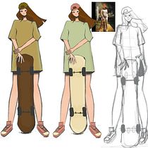 My project for course: Drawing Appealing Characters with Personality . Projekt z dziedziny Projektowanie postaci, Sketching,  R, sunek, Stor, telling, Stor, board,  R, sunek art, st, czn i Narracja użytkownika Selin Öztürk - 13.12.2022