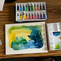 My project for course: Fantasy Landscapes with Watercolor & Gouache. Fine Arts, Painting, Watercolor Painting, Naturalistic Illustration, and Gouache Painting project by Jennifer Sabrina Siyyadri - 12.14.2022