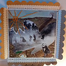 Mon projet du cours : Technique de broderie expérimentale sur papier. Un progetto di Belle arti, Collage, Ricamo e Textile Design di Christine CONTE CAILLOU - 14.12.2022