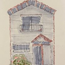 My project for course: Expressive Architectural Sketching with Colored Markers. Sketching, Drawing, Architectural Illustration, Sketchbook & Ink Illustration project by haifa94 - 12.08.2022