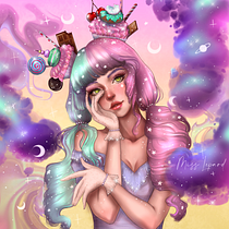 Mi proyecto del curso: Retratos digitales de fantasía con Photoshop. Ilustração tradicional, Desenho, Ilustração digital, Desenho de retrato, Desenho digital, e Pintura digital projeto de Noelia Martinez - 02.01.2023