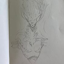 My project for course: Fantasy Sketchbook: Draw Characters from Imagination. Ilustração tradicional, Criatividade, Desenho, e Sketchbook projeto de cameron_buckley - 14.12.2022
