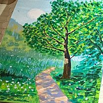 Mi proyecto del curso: Pintura de paisajes con gouache para principiantes. Fine Arts, Painting, Naturalistic Illustration, and Gouache Painting project by Alberto Díaz Martínez - 12.13.2022