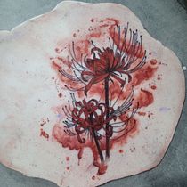 Meu projeto do curso: Técnicas de tatuagem com estilo aquarela: crie arte na pele. Traditional illustration, Painting, Watercolor Painting, and Tattoo Design project by brendapazrs10 - 12.09.2022
