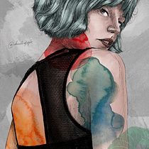 Meu projeto do curso: Retrato Ilustrado com Procreate. Ilustração tradicional, Ilustração vetorial, Ilustração digital, e Desenho de retrato projeto de Alexandro Melo - 15.12.2022