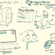 My project for course: Illustrated Life Journal: A Daily Mindful Practice. Fine Arts, Sketching, Creativit, Drawing, and Sketchbook project by Екатерина Глиняная - 12.15.2022