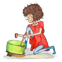 Eva Unrast: Mein Abschlussprojekt für den Kurs "Ausdrucksstarkes Character-Design mit Aquarell und Tinte". Un progetto di Illustrazione tradizionale, Character design, Pittura, Bozzetti, Disegno, Pittura ad acquerello, Stor, telling, Disegno artistico, Illustrazione infantile e Narrativa di Eva Unrast - 15.12.2022