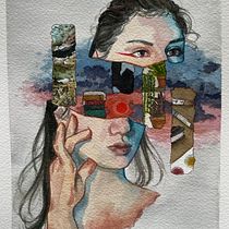 My project for course: Surreal Illustration with Watercolor and Ink. Traditional illustration, Fine Arts, Painting, Drawing, and Watercolor Painting project by faithchrista - 12.11.2022