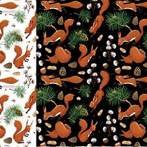 Mój projekt z kursu: Ilustrowane wzornictwo. Traditional illustration, Pattern Design, Digital Illustration, Printing, and Gouache Painting project by Beata Konopka-Kruć - 12.15.2022