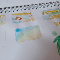Mein Abschlussprojekt für den Kurs: Aquarellsketching: Drück deine Ideen aus . Ilustração tradicional, Esboçado, Criatividade, Desenho, Pintura em aquarela, e Sketchbook projeto de Heidrun Lutz - 15.12.2022