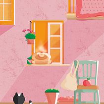 Mon projet du cours : Illustration vectorielle dynamique : couleur et composition. Een project van Traditionele illustratie, Vectorillustratie, Digitale illustratie y Redactionele illustratie van Elena Angelini - 15.12.2022