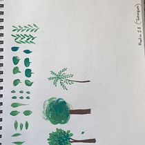 My project for course: Gouache Techniques for Sketchbook Illustration. Traditional illustration, Sketching, Creativit, Drawing, Watercolor Painting, Sketchbook, and Gouache Painting project by Joanie Adams - 12.10.2022