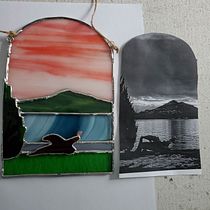 My project for course: Contemporary Stained Glass Design . Accessor, Design, Interior Design, Decoration, DIY, Arts, and Crafts project by crystalidaho - 12.14.2022
