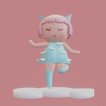 Mon projet du cours : Création de personnages kawaii en 3D avec Blender Ein Projekt aus dem Bereich Traditionelle Illustration, Design von Figuren, Digitale Illustration, 3-D-Modellierung und Manga von so_lae - 16.12.2022