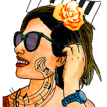 Mi proyecto del curso: Retrato ilustrado en acuarela Ein Projekt aus dem Bereich Traditionelle Illustration, Bildende Künste, Malerei, Zeichnung, Aquarellmalerei, Porträtzeichnung und Artistische Zeichnung von naza871 - 09.08.2022