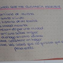 Mi proyecto del curso: Gimnasio de escritura: de la hoja en blanco a la práctica cotidiana Ein Projekt aus dem Bereich Schrift, Kreativität, Stor, telling, Erzählung und Kreatives Schreiben von Ailin López - 17.12.2022