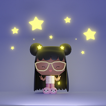 Meu projeto do curso: Criação de personagens Kawaii em 3D com Blender Ein Projekt aus dem Bereich Traditionelle Illustration, Design von Figuren, Digitale Illustration, 3-D-Modellierung und Manga von Érika Pinheiro - 16.12.2022
