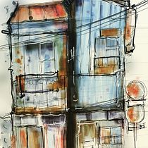 My project for course: Expressive Architectural Sketching with Colored Markers. Sketching, Drawing, Architectural Illustration, Sketchbook & Ink Illustration project by Lenky Novak - 12.17.2022
