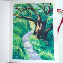 My project for course: Landscape Painting with Gouache for Beginners. Fine Arts, Painting, Naturalistic Illustration, and Gouache Painting project by morsioul - 12.18.2022