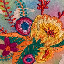 Mi primer bordado en la vida 🤯. Painting, Watercolor Painting, Embroider, and Textile Design project by disya - 12.18.2022