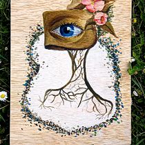 Mi proyecto del curso: Acuarela sobre madera. Traditional illustration, Fine Arts, and Watercolor Painting project by Claudia Chávez Puig - 12.18.2022