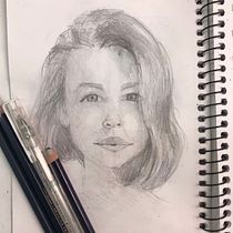 My project for course: Portrait Sketchbooking: Explore the Human Face. Un proyecto de Bocetado, Dibujo, Dibujo de Retrato, Dibujo artístico y Sketchbook de zhengnan1206 - 17.12.2022