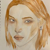 Mi proyecto del curso: Retrato en acuarela a partir de una fotografía. Traditional illustration, Watercolor Painting, and Portrait Drawing project by monicareinamarti - 12.19.2022