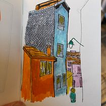 First Drawings of Buildings in Porto. Sketching, Drawing, Architectural Illustration, Sketchbook & Ink Illustration project by Nick Thomas - 12.20.2022