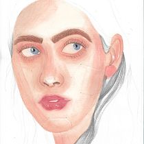 Meu projeto do curso: Retrato ilustrado em aquarela Ein Projekt aus dem Bereich Traditionelle Illustration, Bildende Künste, Malerei, Zeichnung, Aquarellmalerei, Porträtzeichnung und Artistische Zeichnung von Jaqueline Pires - 12.12.2022