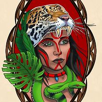 Mon projet du cours : Conception et illustration numérique de tatouages avec Procreate. Traditional illustration, Graphic Design, Digital Illustration, Tattoo Design, and Digital Drawing project by alicia_lagersie43 - 12.20.2022
