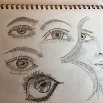 My project for course: Portrait Sketchbooking: Explore the Human Face. Un proyecto de Bocetado, Dibujo, Dibujo de Retrato, Dibujo artístico y Sketchbook de retzkemonica - 21.12.2022