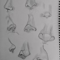 Meu projeto do curso: Caderno de retratos: explore o rosto humano. Un proyecto de Bocetado, Dibujo, Dibujo de Retrato, Dibujo artístico y Sketchbook de Rafhaela Caroline - 21.12.2022