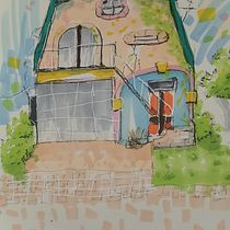 My project for course: Expressive Architectural Sketching with Colored Markers. Sketching, Drawing, Architectural Illustration, Sketchbook & Ink Illustration project by narados - 12.20.2022