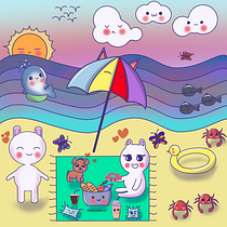 My project for course: Designing Kawaii Worlds: Spread Joy Through Illustration. Character Design, Digital Illustration, and Manga project by Aya Abdelhamid - 12.17.2022