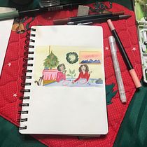 My project for course: Exploratory Sketchbook: Find Your Drawing Style. Traditional illustration, Sketching, Creativit, Drawing, Watercolor Painting, and Gouache Painting project by Ana Elizabeth Willis - 12.18.2022
