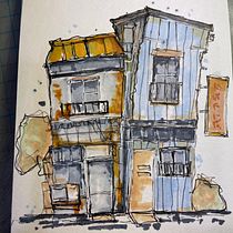 My project for course: Expressive Architectural Sketching with Colored Markers. Sketching, Drawing, Architectural Illustration, Sketchbook & Ink Illustration project by jsfigiel - 11.19.2022
