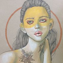 Mein Abschlussprojekt für den Kurs: Illustration mit Pastell- und Buntstiften. Un progetto di Illustrazione tradizionale, Belle arti, Disegno a matita, Disegno, Disegno di ritratti, Disegno realistico e Disegno artistico di ramonaja - 23.12.2022