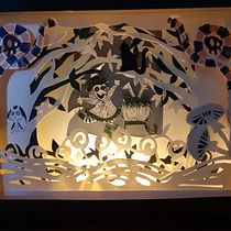 Il mio progetto del corso: Papercut: crea scene di carta con profondità. Ilustração tradicional, Artesanato, Papercraft, Stor, telling, Encadernação, Ilustração infantil, e DIY projeto de fiorebettina - 23.12.2022