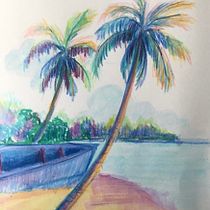 Mon projet du cours : Paysages : approche par le carnet de dessin et la couleur. Un progetto di Bozzetti, Creatività, Disegno a matita, Disegno e Sketchbook di arsene_villemin - 16.12.2022