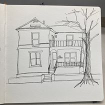 My project for course: Expressive Architectural Sketching with Colored Markers. Sketching, Drawing, Architectural Illustration, Sketchbook & Ink Illustration project by Michelle Constantinescu - 12.23.2022