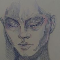 Meu projeto do curso: Retrato criativo em chiaroscuro com lápis. Un projet de Illustration traditionnelle, Dessin au cra, on, Dessin de portrait, Dessin artistique, Dessin aux cra , et ons de couleur de anaclarafranconunes3 - 23.12.2022