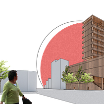 Mi proyecto del curso: Representación gráfica de proyectos arquitectónicos. Un projet de Architecture, Design graphique, Architecture d'intérieur, Design d'intérieur, Pa, sagisme, Collage, Architecture numérique et Illustration architecturale de Ulises Guzman Monteon - 24.12.2022