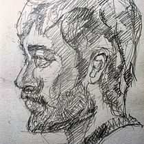 Mi proyecto del curso: Cuaderno de retratos a línea con grafito. Esboçado, Desenho, Desenho de retrato, e Sketchbook projeto de Miguel Angel Alvarez Perez - 24.12.2022
